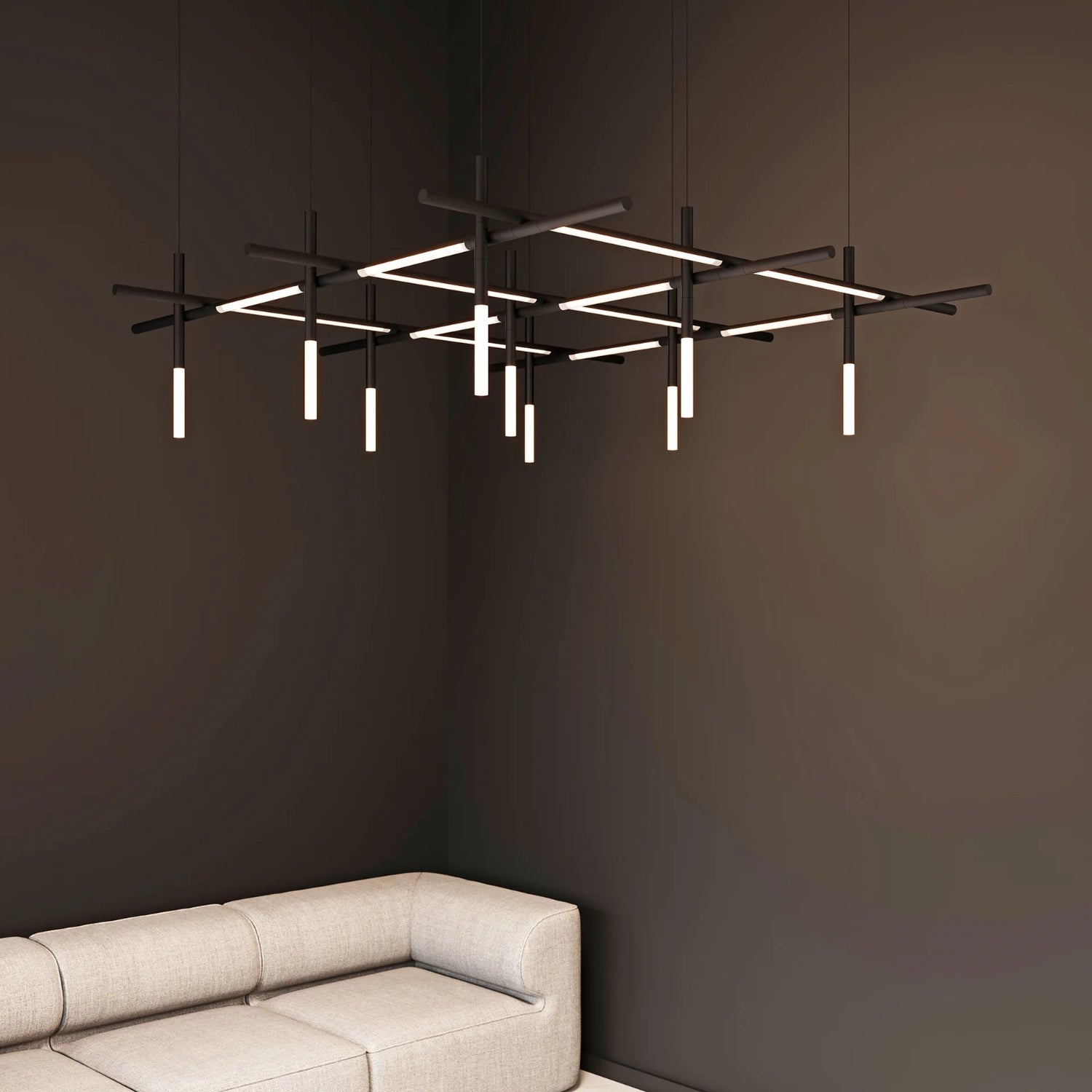 Sonneman Labyrinth Satin Black 2105.25 Pendant