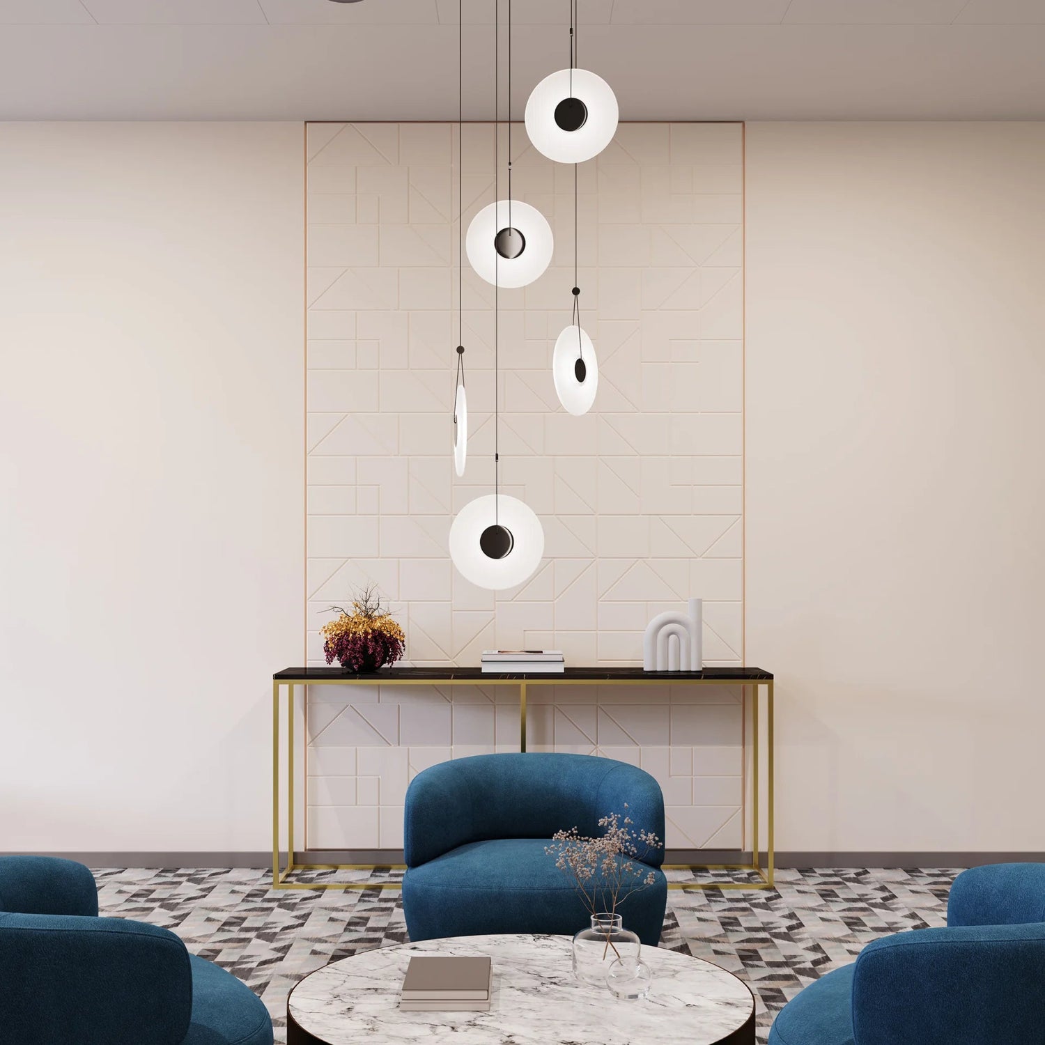 Sonneman Meclisse Satin Black 3115.25E Pendant