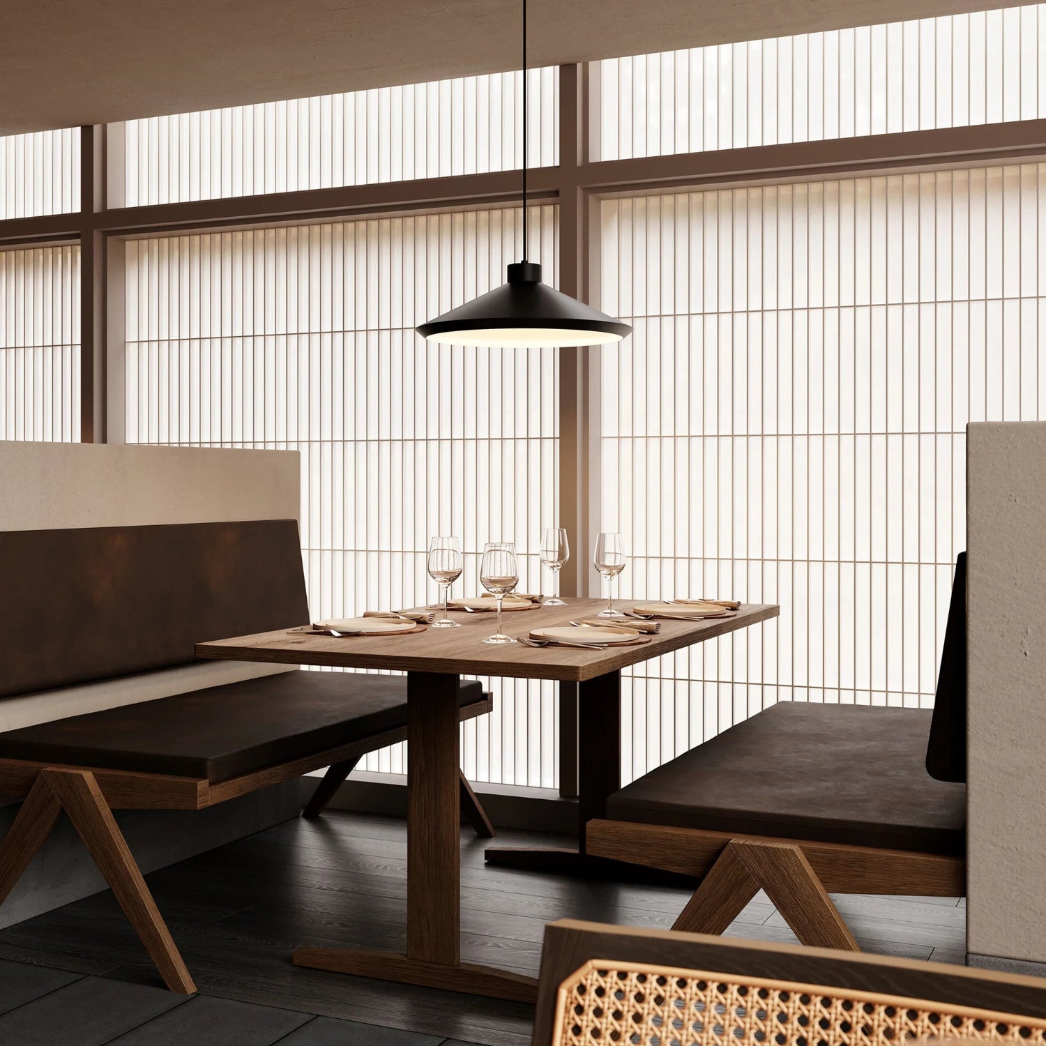 Sonneman Koma Satin Black 2754.25-E Pendant