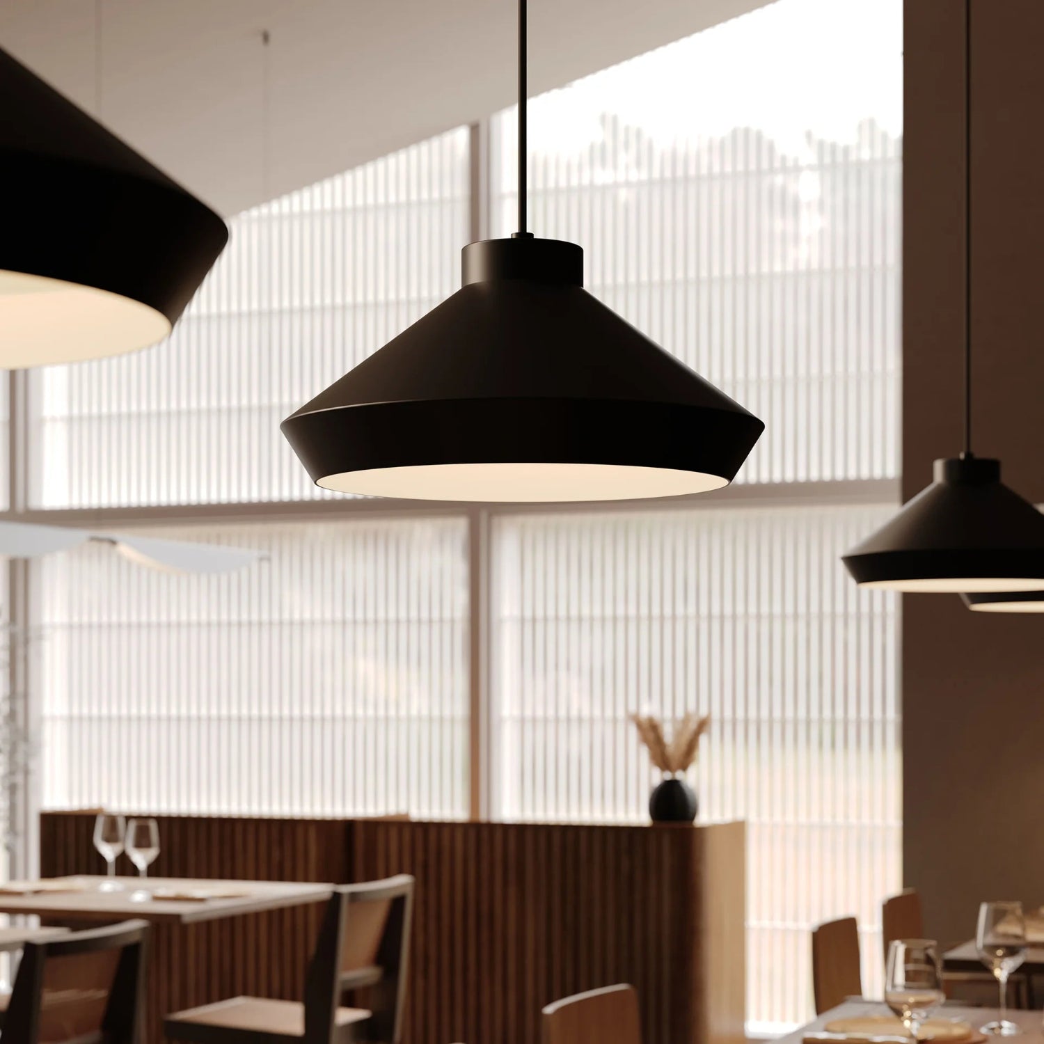Sonneman Koma Satin Black 2752.25-G Pendant