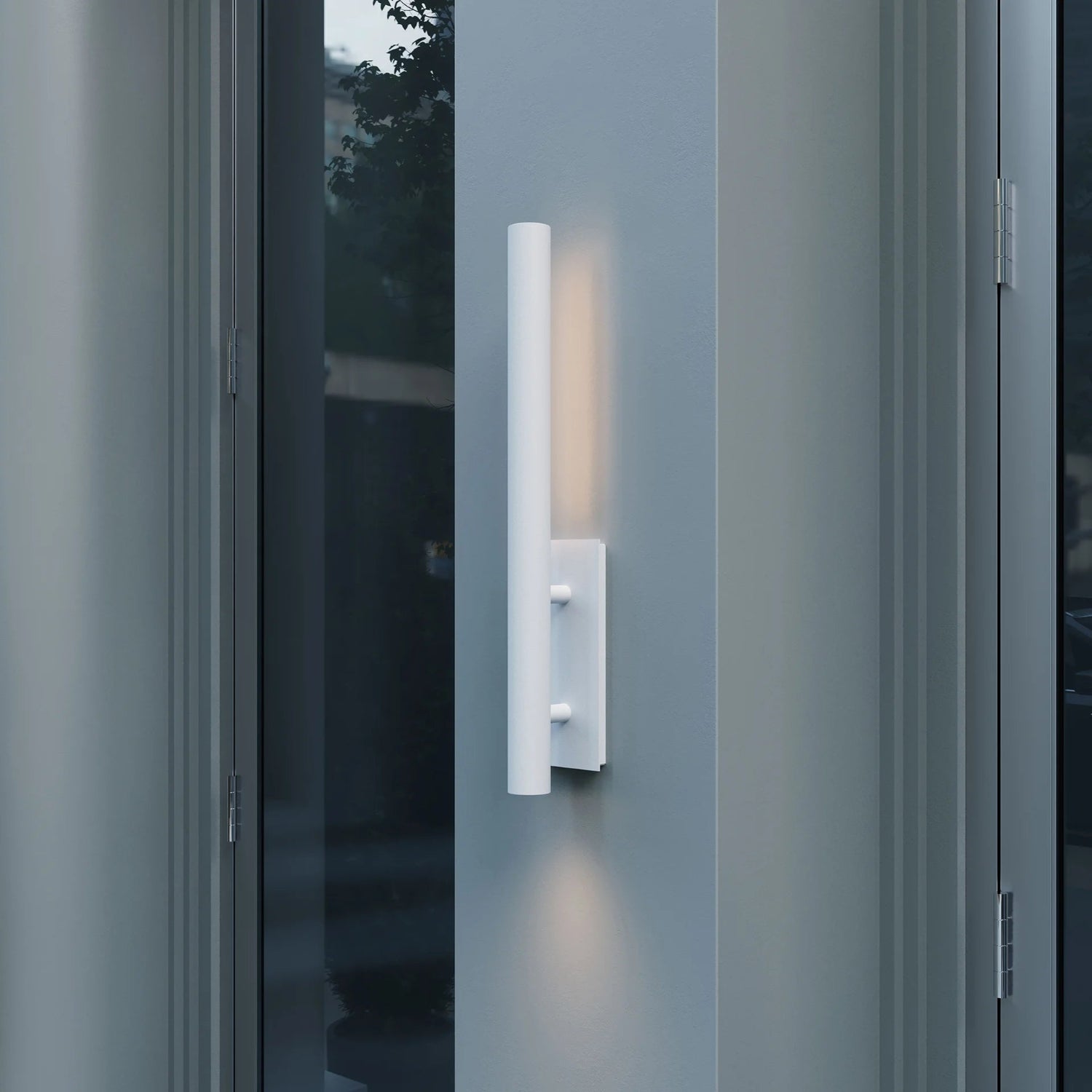 Sonneman Flue Texture White 7480.98-WL Wall Sconce