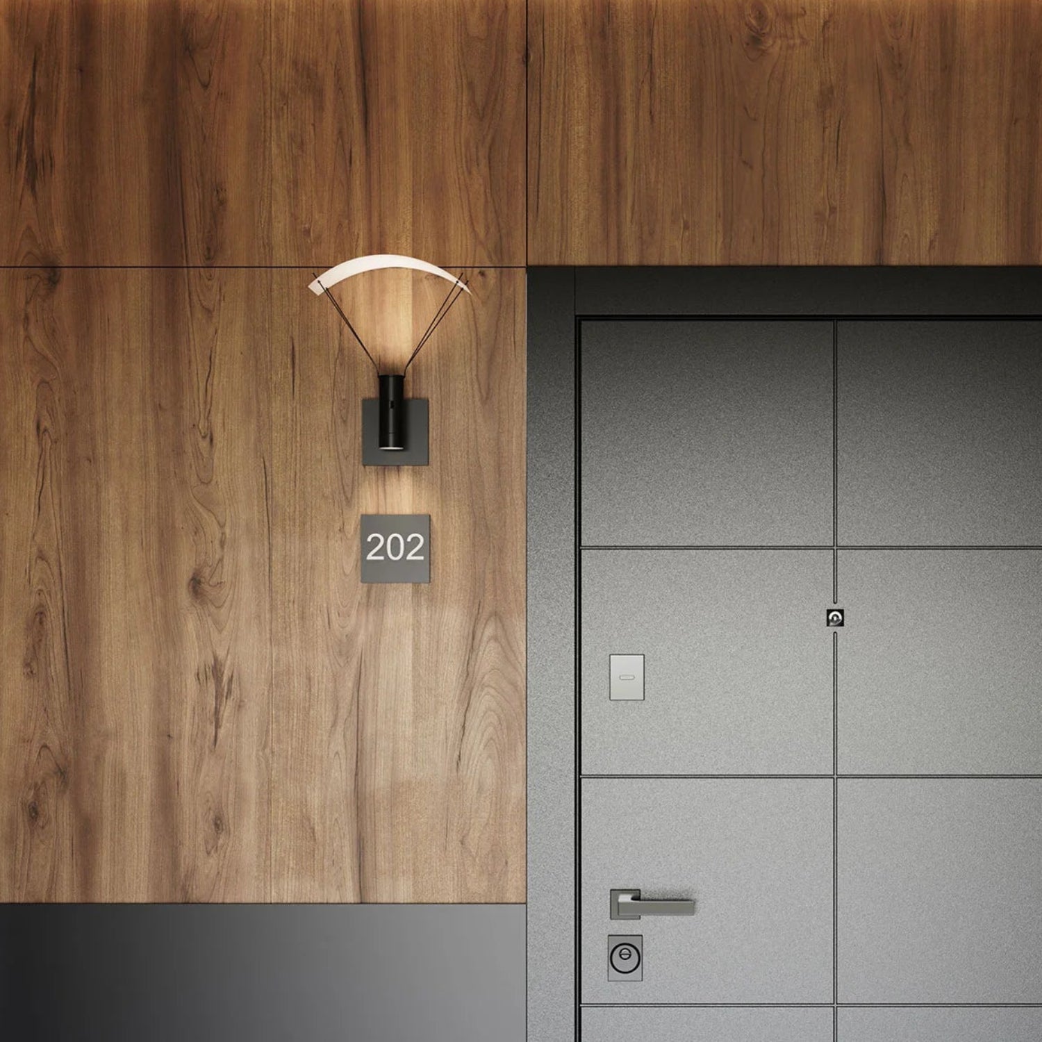 Sonneman Suspenders Satin Black SLS0211 Wall Sconce