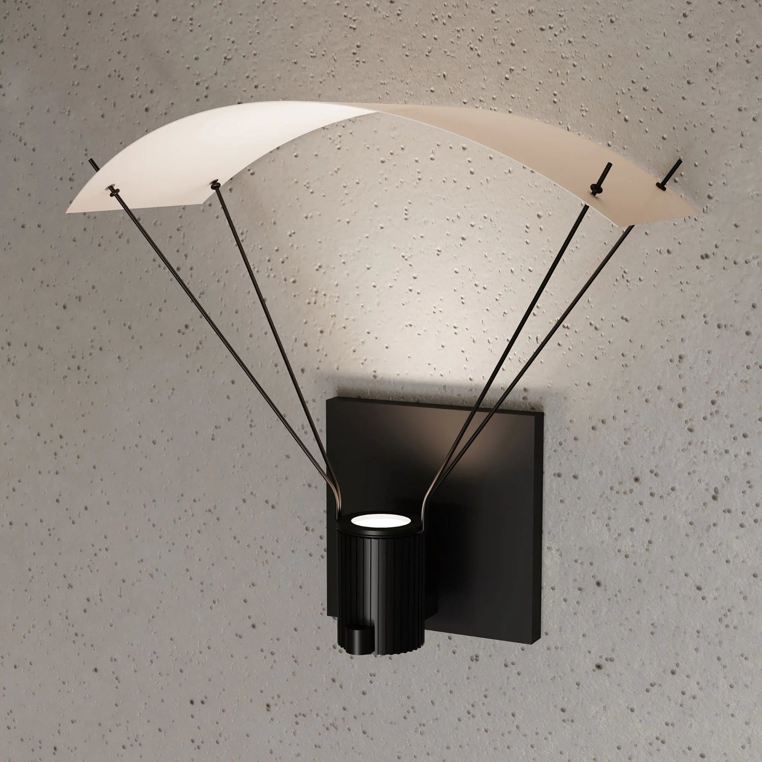 Sonneman Suspenders Satin Black SLS0213 Wall Sconce