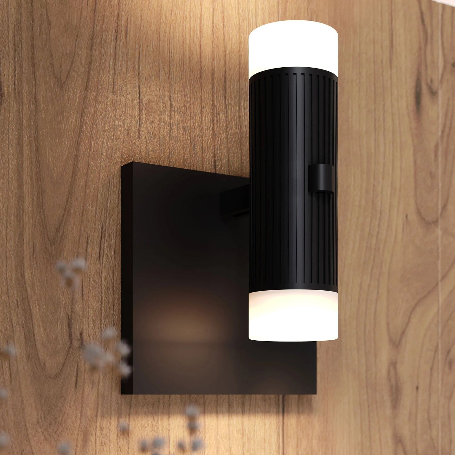 Sonneman Suspenders Satin Black SLS0217 Wall Sconce