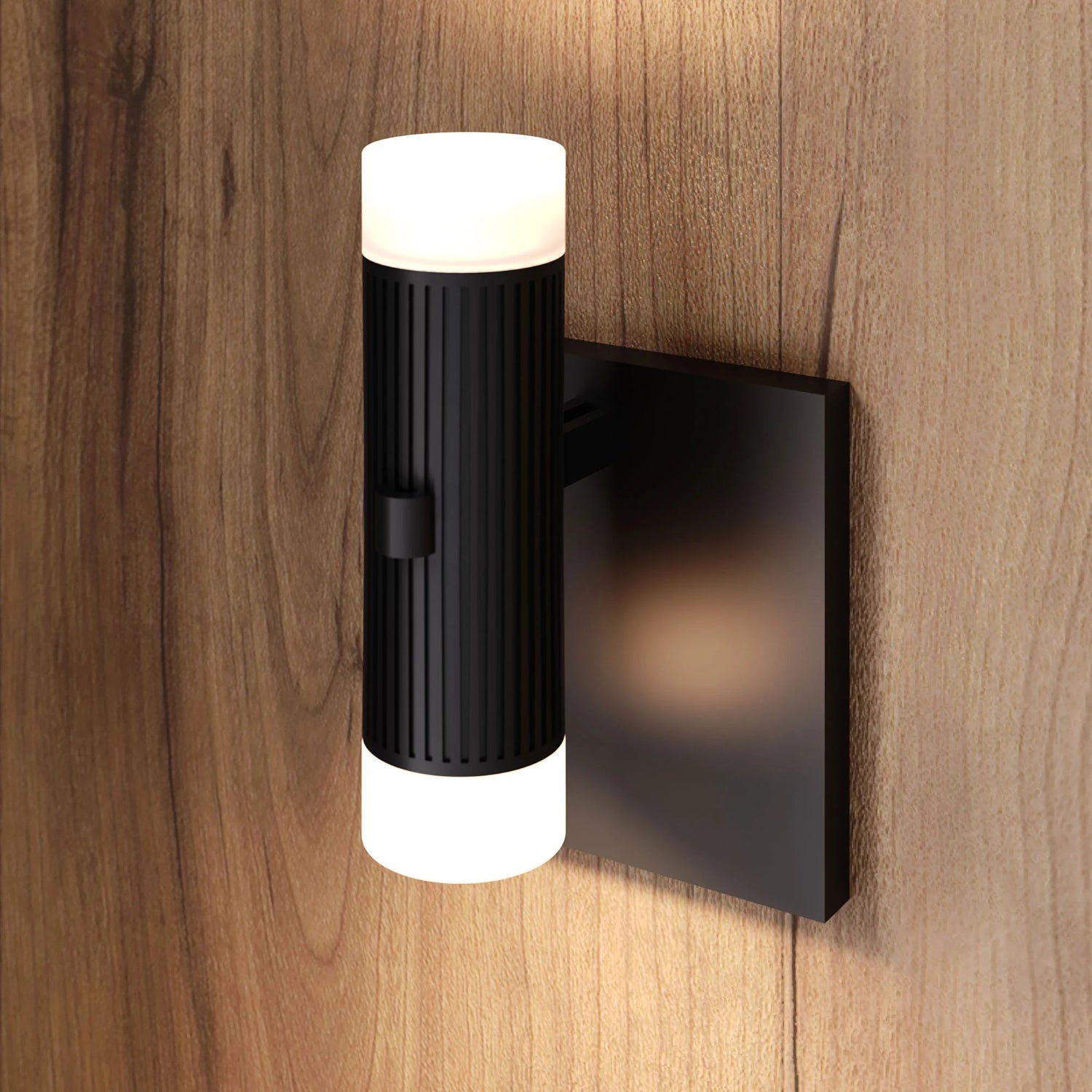 Sonneman Suspenders Satin Black SLS0217 Wall Sconce