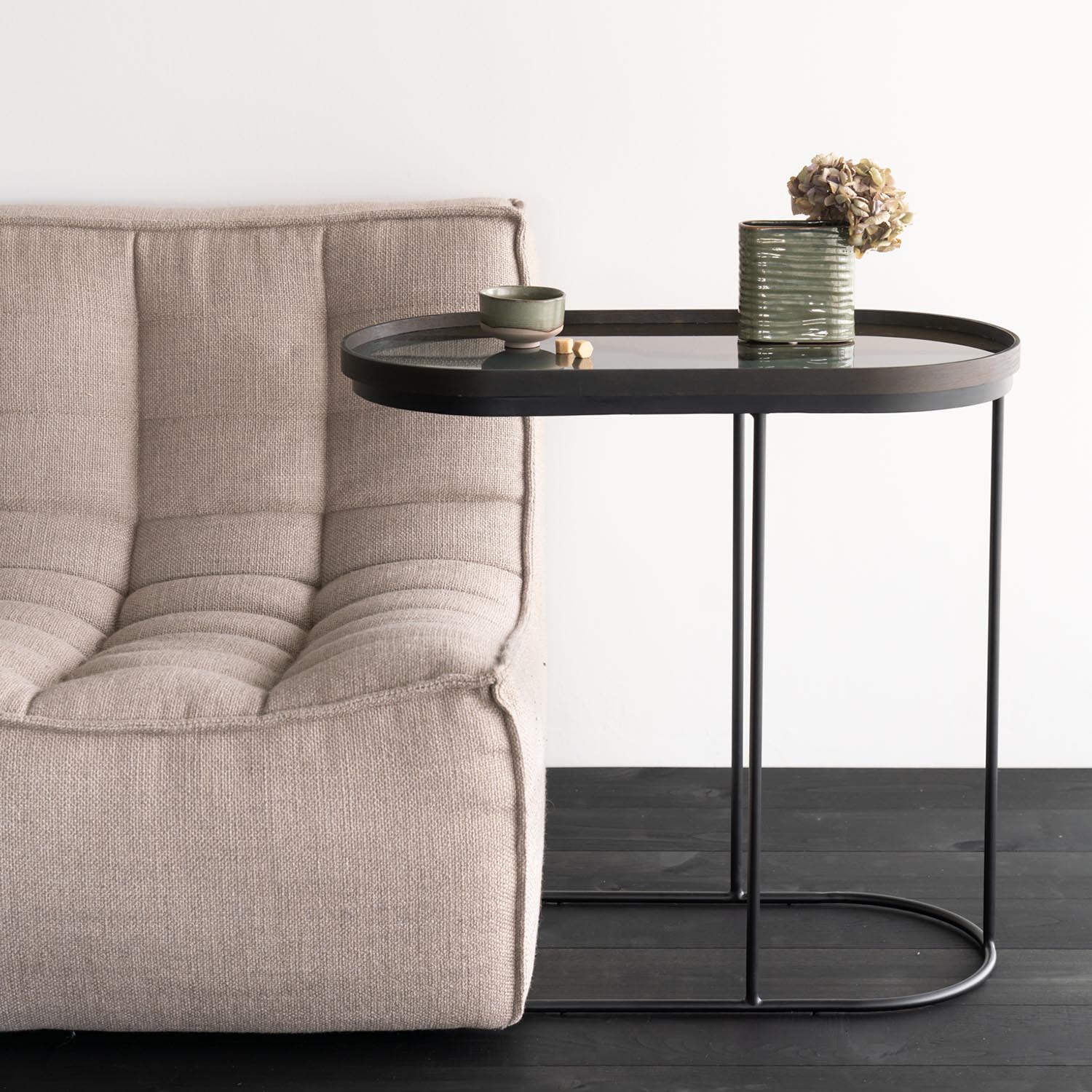 Ethnicraft Wabi Sabi Oval Glass Tray