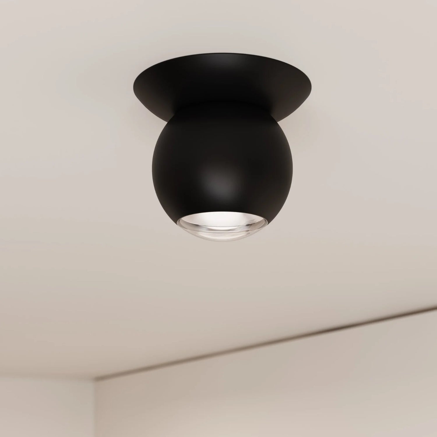 Sonneman Hemisphere Texture Black 7509.97 Surface Mount