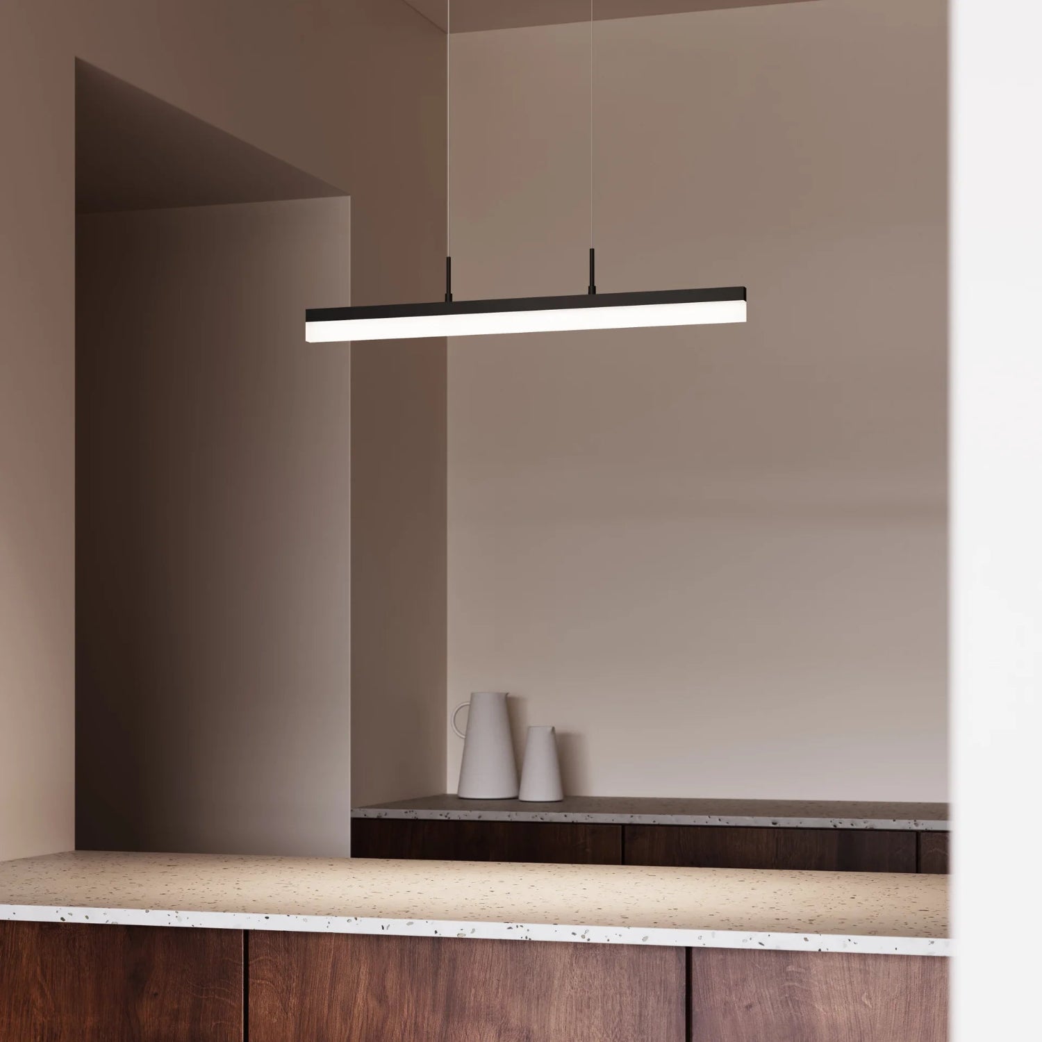 Sonneman Stiletto Satin Black 2345.25 Pendant