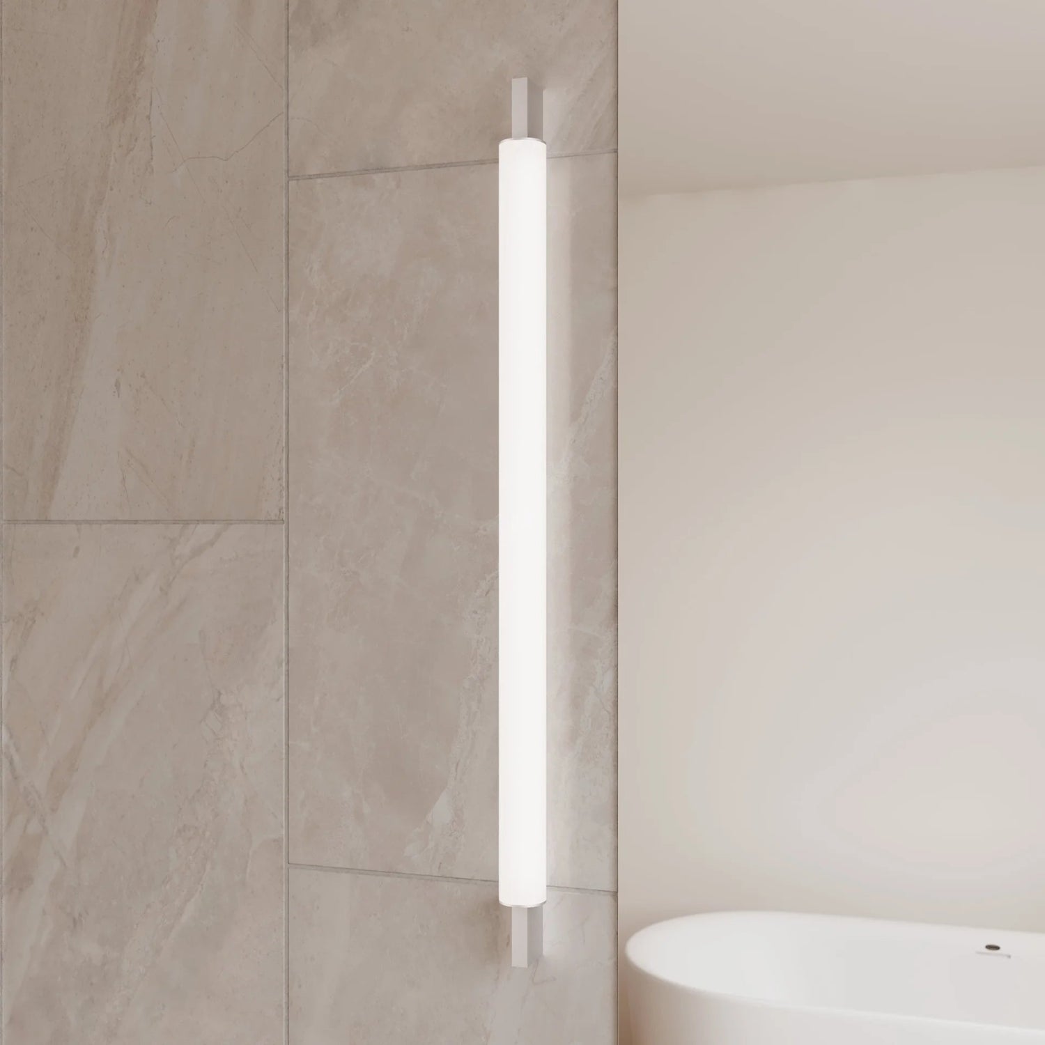 Sonneman Keel Bright Satin Aluminum 3831.16 Bath And Vanity Light