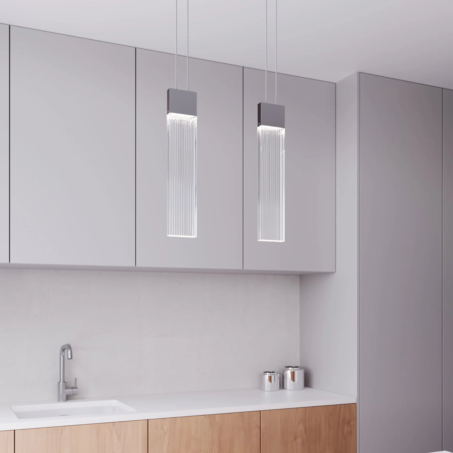 Sonneman V Panels Polished Chrome 3091.01 Pendant