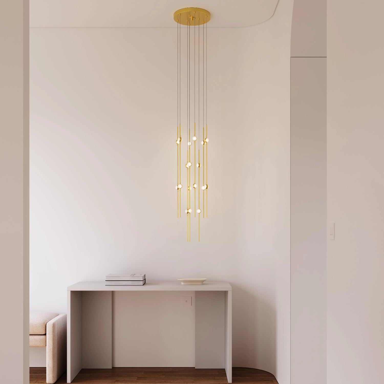 Sonneman Constellation Satin Brass 2012.38C Pendant