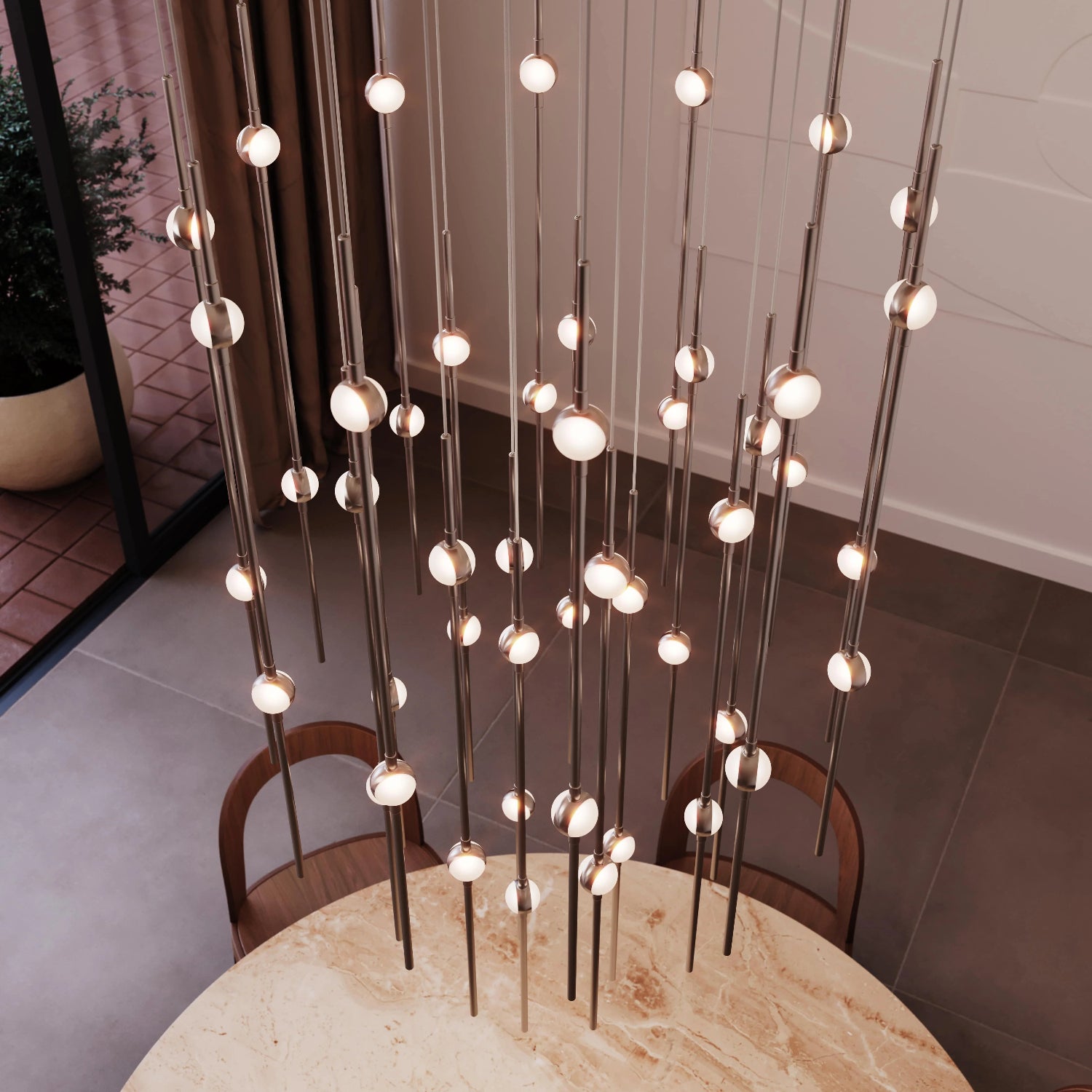 Sonneman Constellation Satin Nickel 2014.13C Pendant