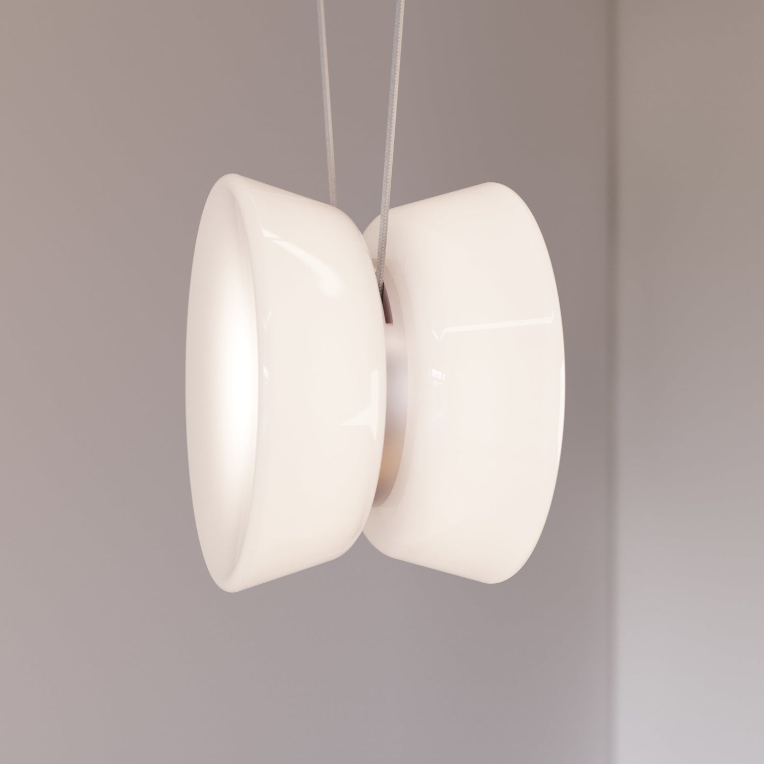 Sonneman Yo Yo Natural Anodized W/ White Shade 3471.77W-S3 Pendant