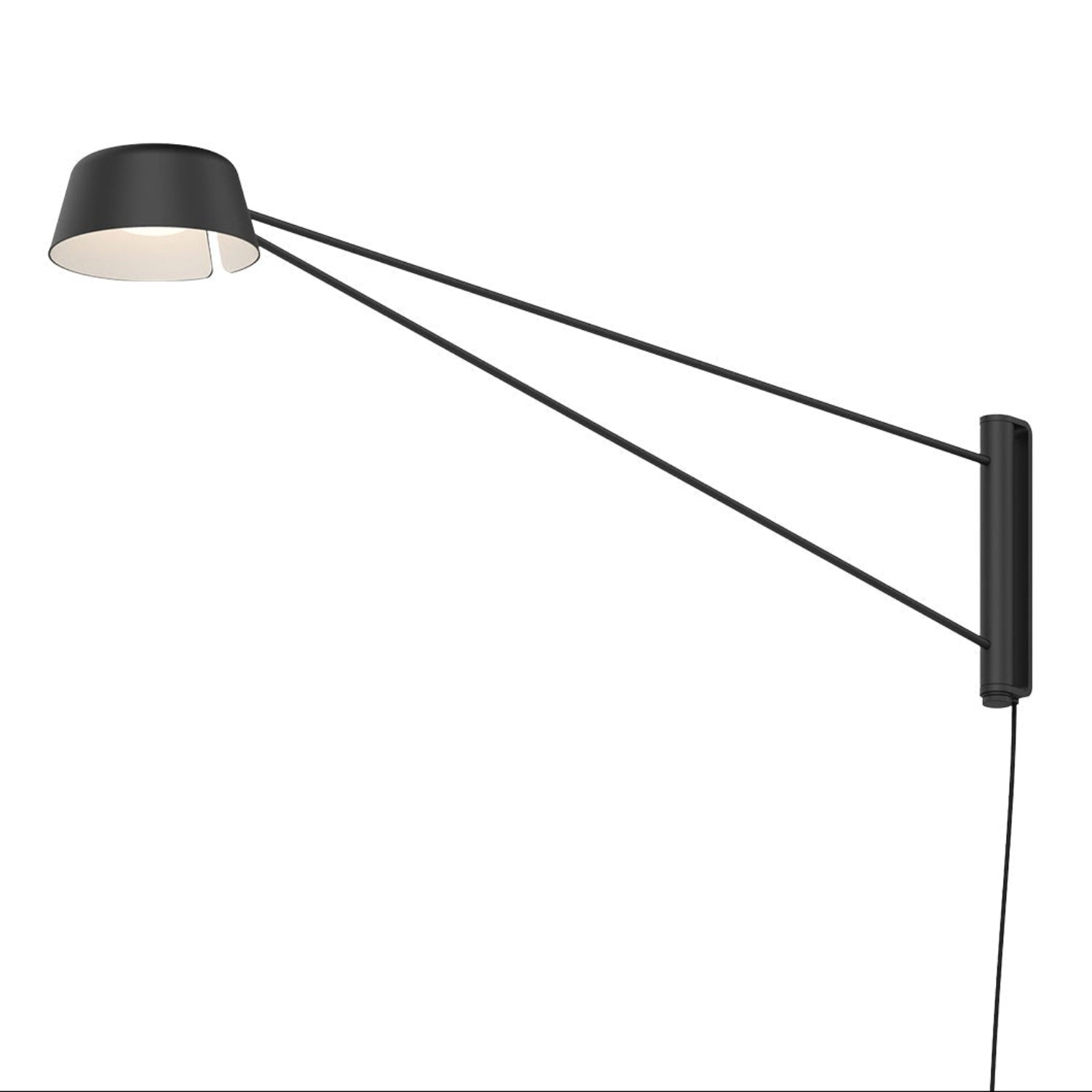 Sonneman Ray Satin Black 2031.25 Wall Sconce