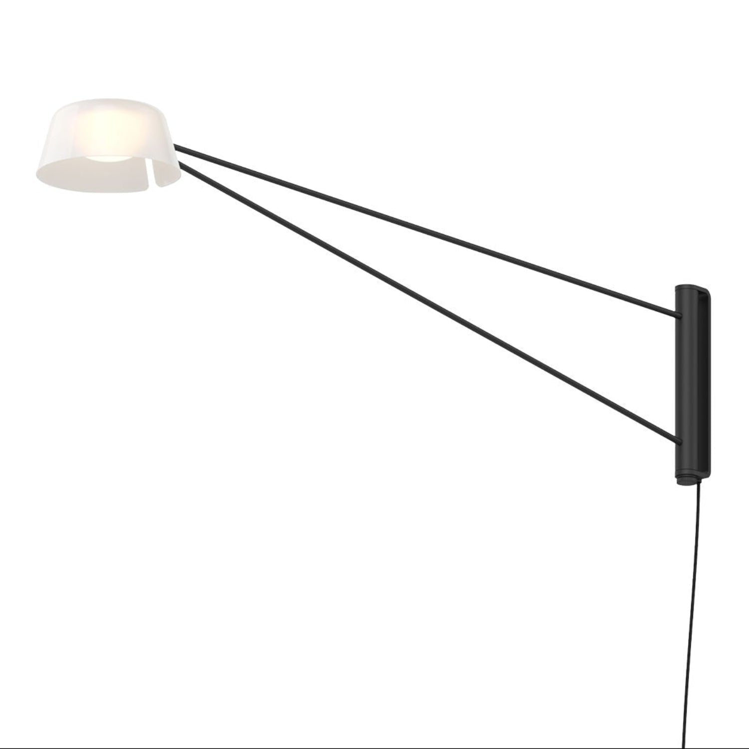 Sonneman Ray Satin Black 2031.25W Wall Sconce