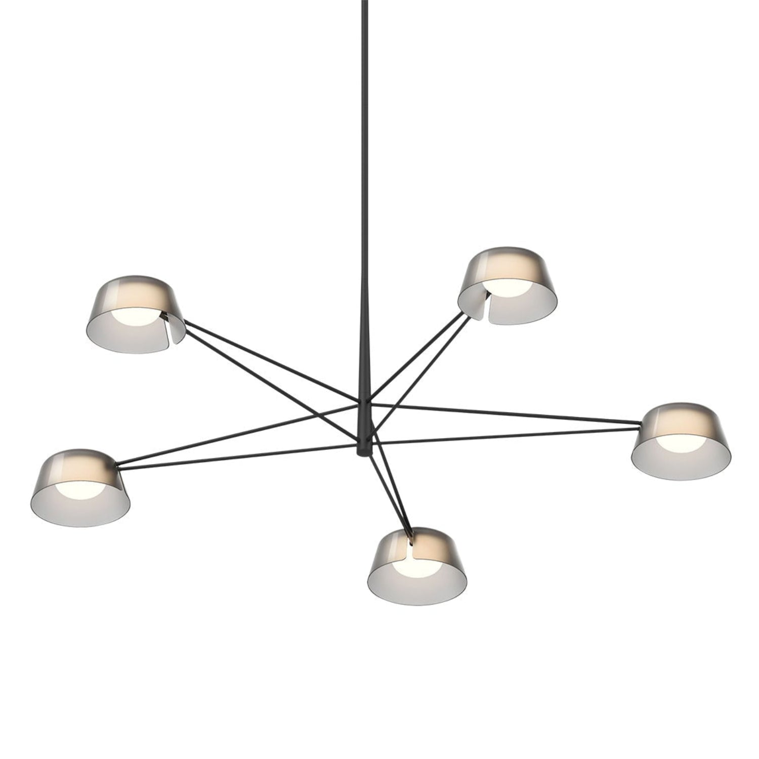 Sonneman Ray Satin Black 2035.25K Chandelier