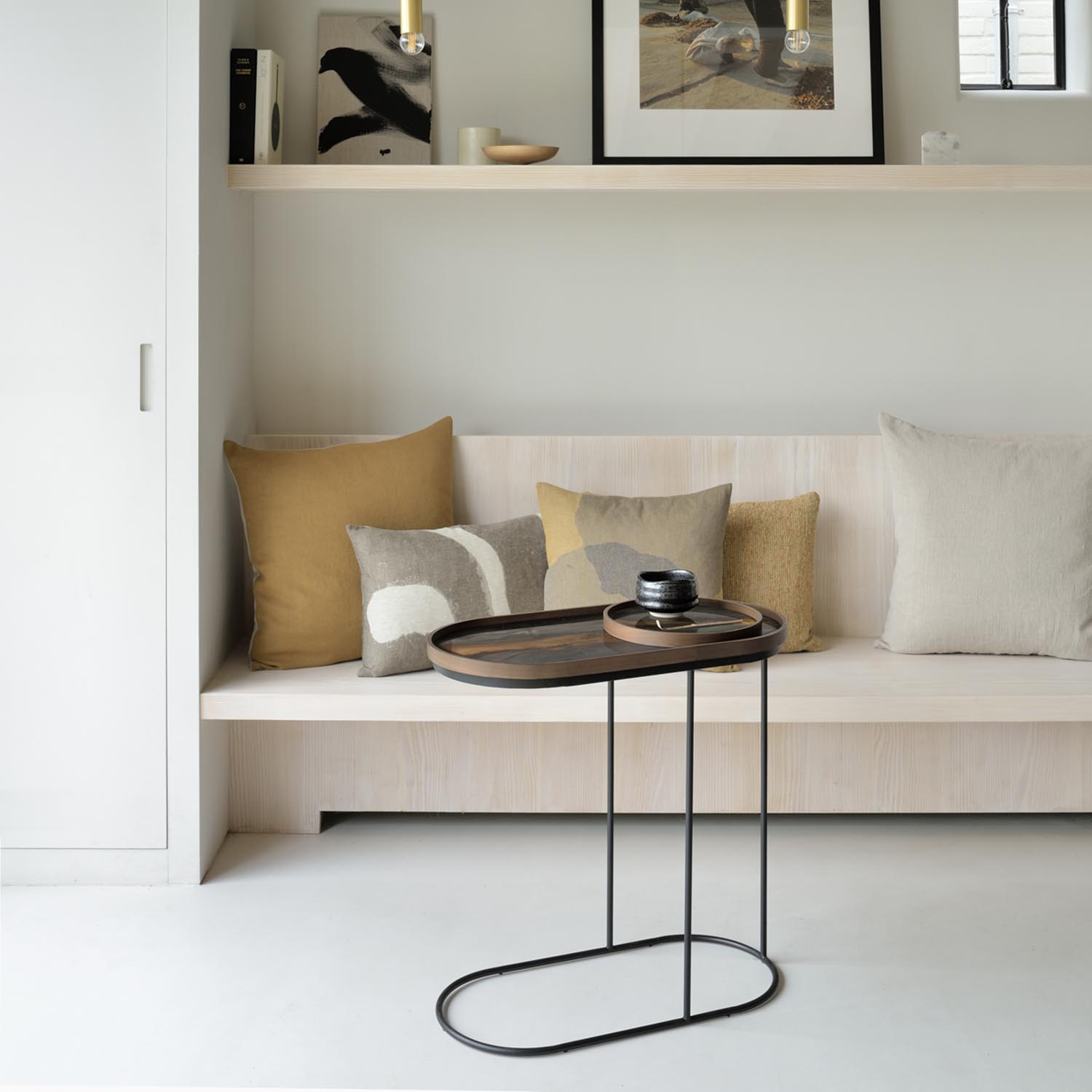 Ethnicraft Organic Oval Glass Tray