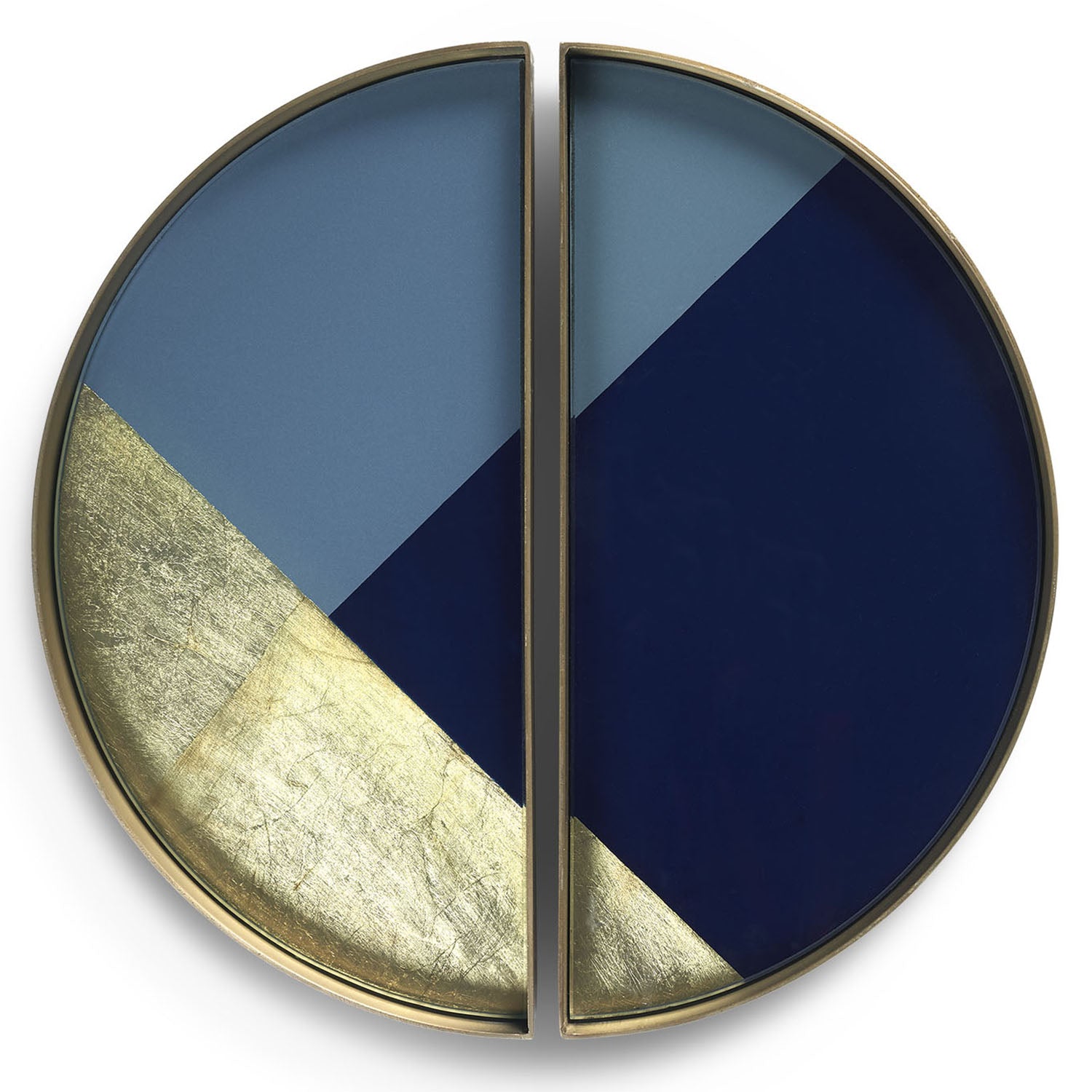 Ethnicraft Geometric Valet Tray Set of 2