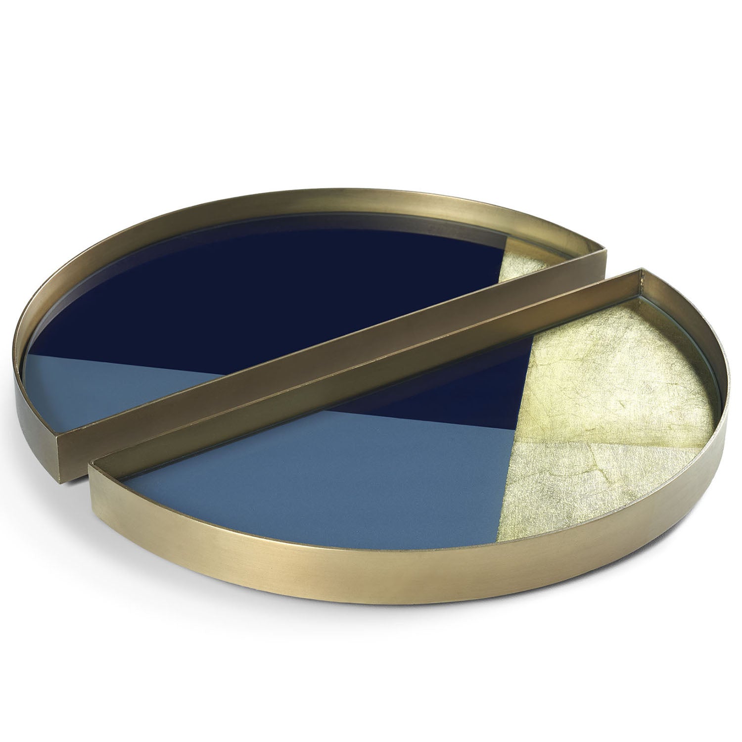 Ethnicraft Geometric Valet Tray Set of 2