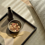 Ethnicraft Overlapping Dots Square Glass Tray