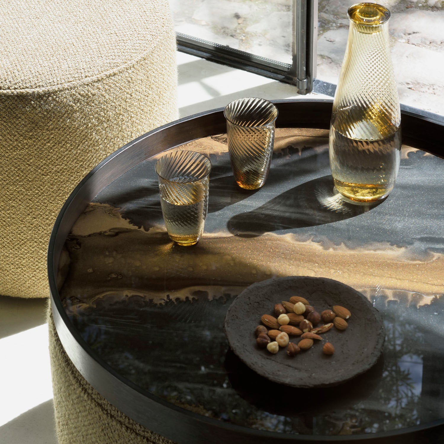 Ethnicraft Organic Large Glass Tray