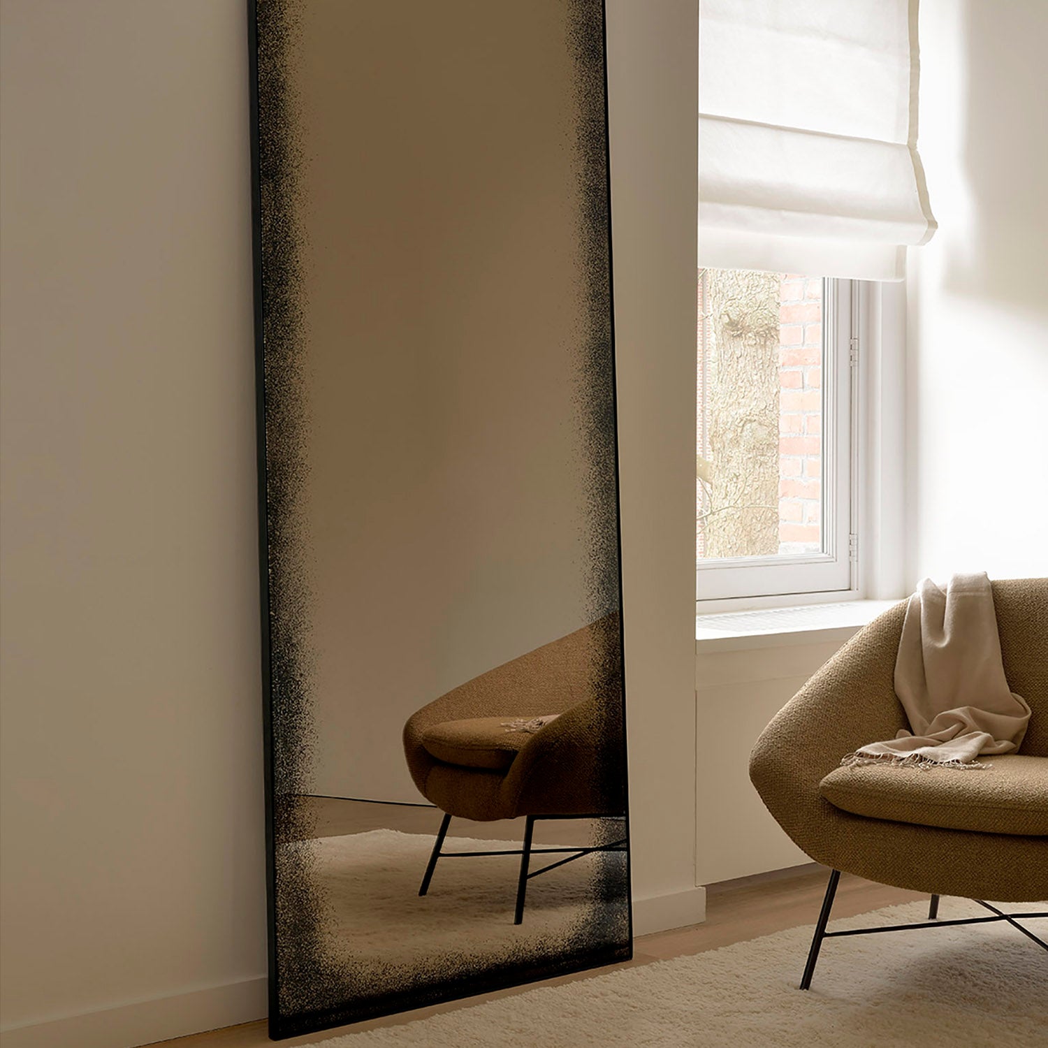 Ethnicraft Aged Floor Mirror