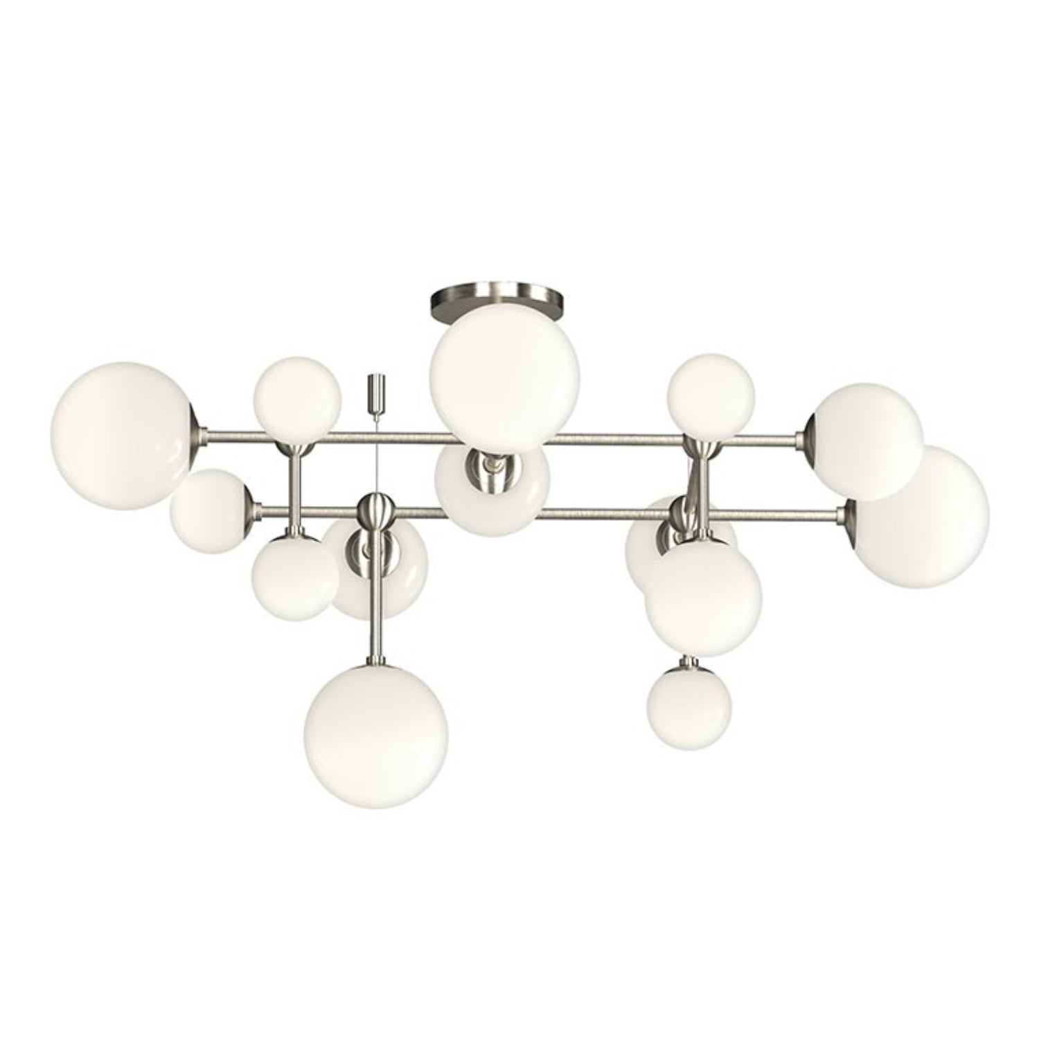 Sonneman Sabon Satin Nickel 2069.13 Semi Flush