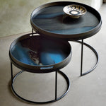 Ethnicraft Tray Round Coffee Table Set of 2