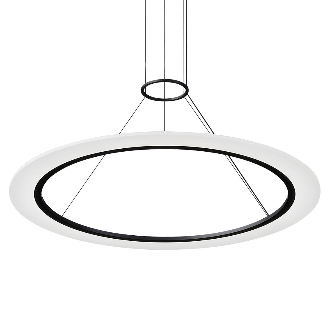 Sonneman Arctic Rings Satin Black 2073.25 Pendant