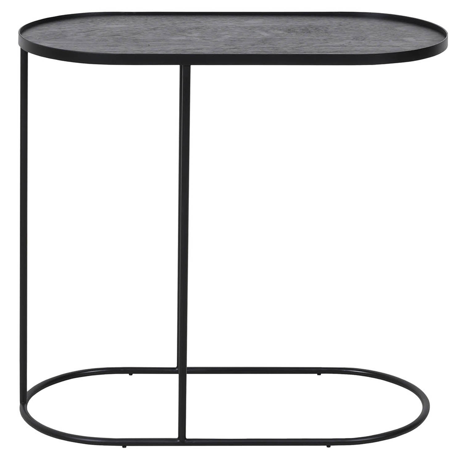 Ethnicraft Tray Oblong Side Table Paynes Gray