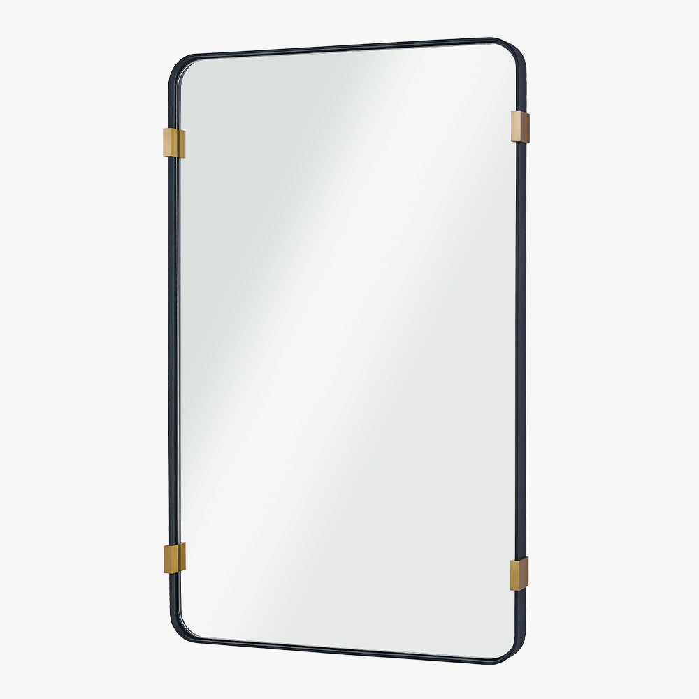 Mirror Home Brass and Leather Wall Mirror