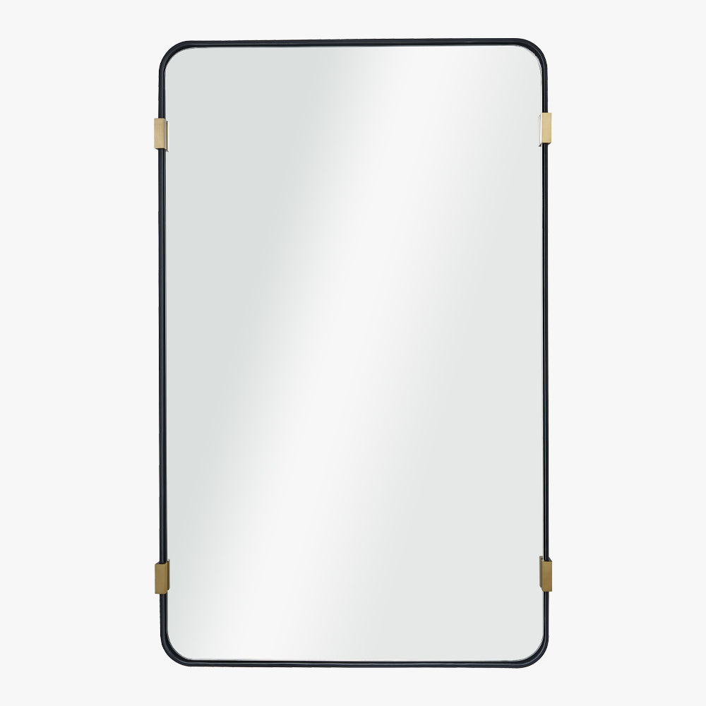 Mirror Home Brass and Leather Wall Mirror