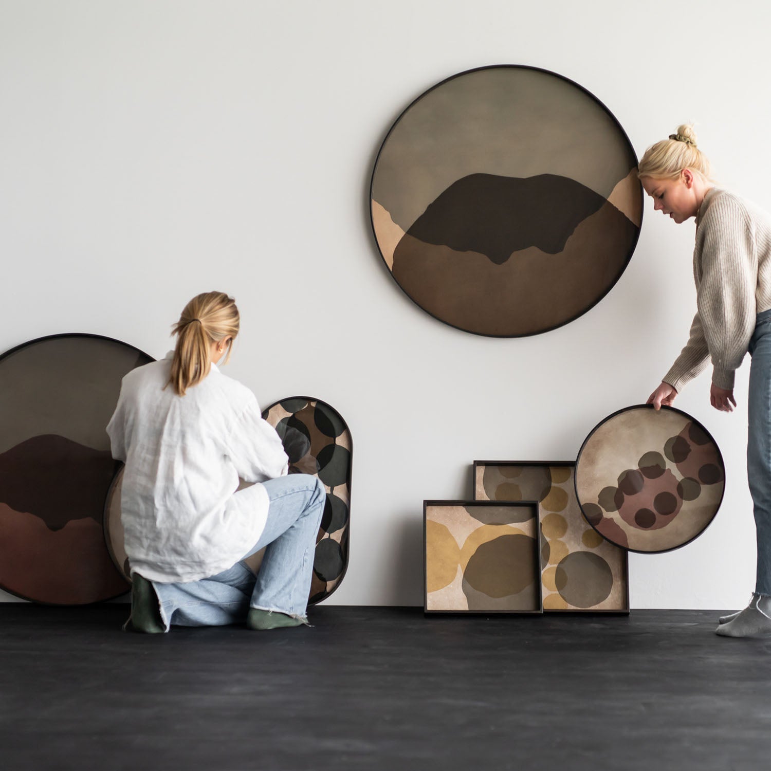 Ethnicraft Combined Dots Glass Tray