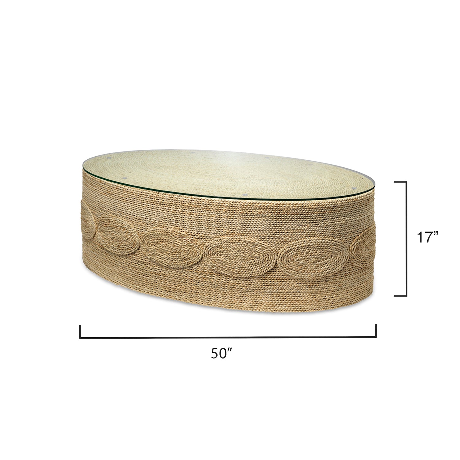 Jamie Young Barbados Oval Coffee Table