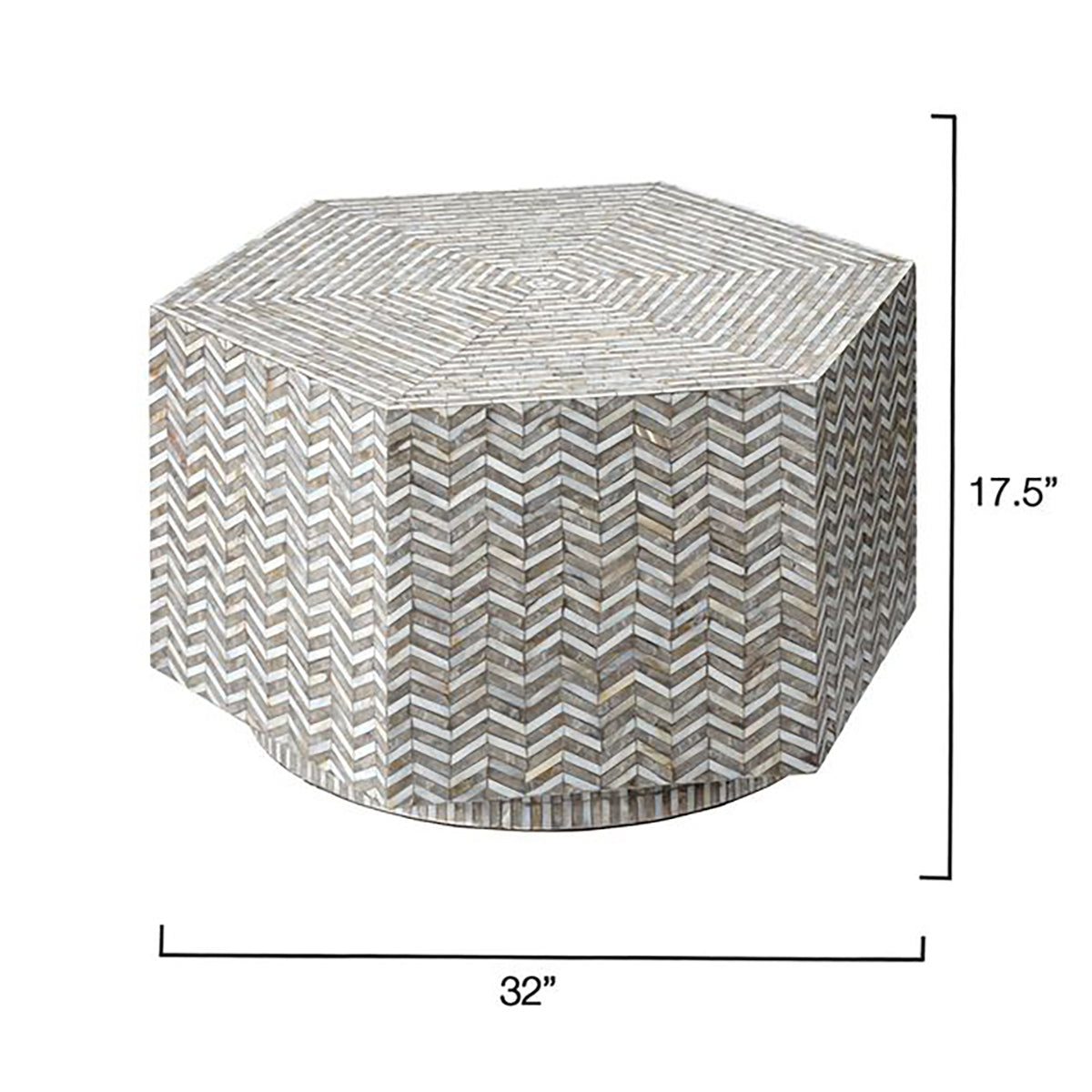 Jamie Young Brando Hexagon Coffee Table