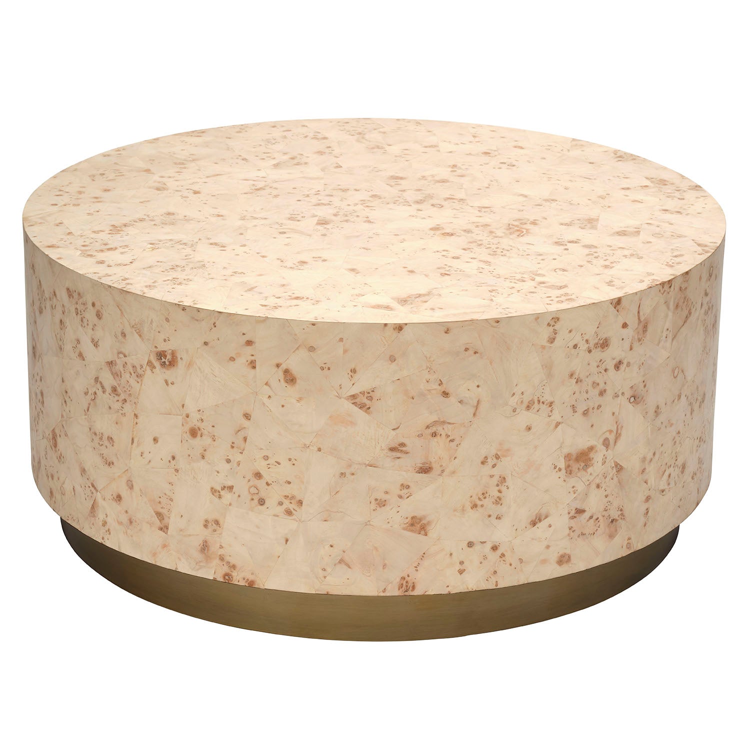 Jamie Young Configuration Bleached Burl Wood Coffee Table