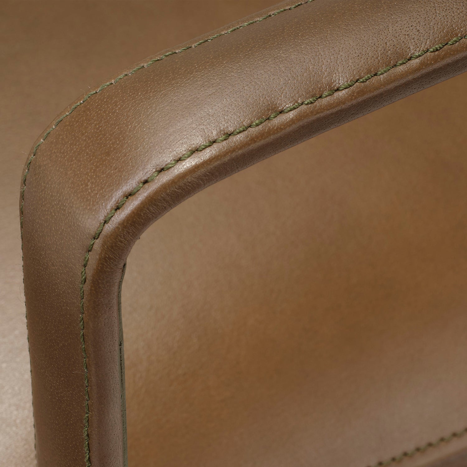 Jamie Young Hemingway Truffle Leather Accent Chair