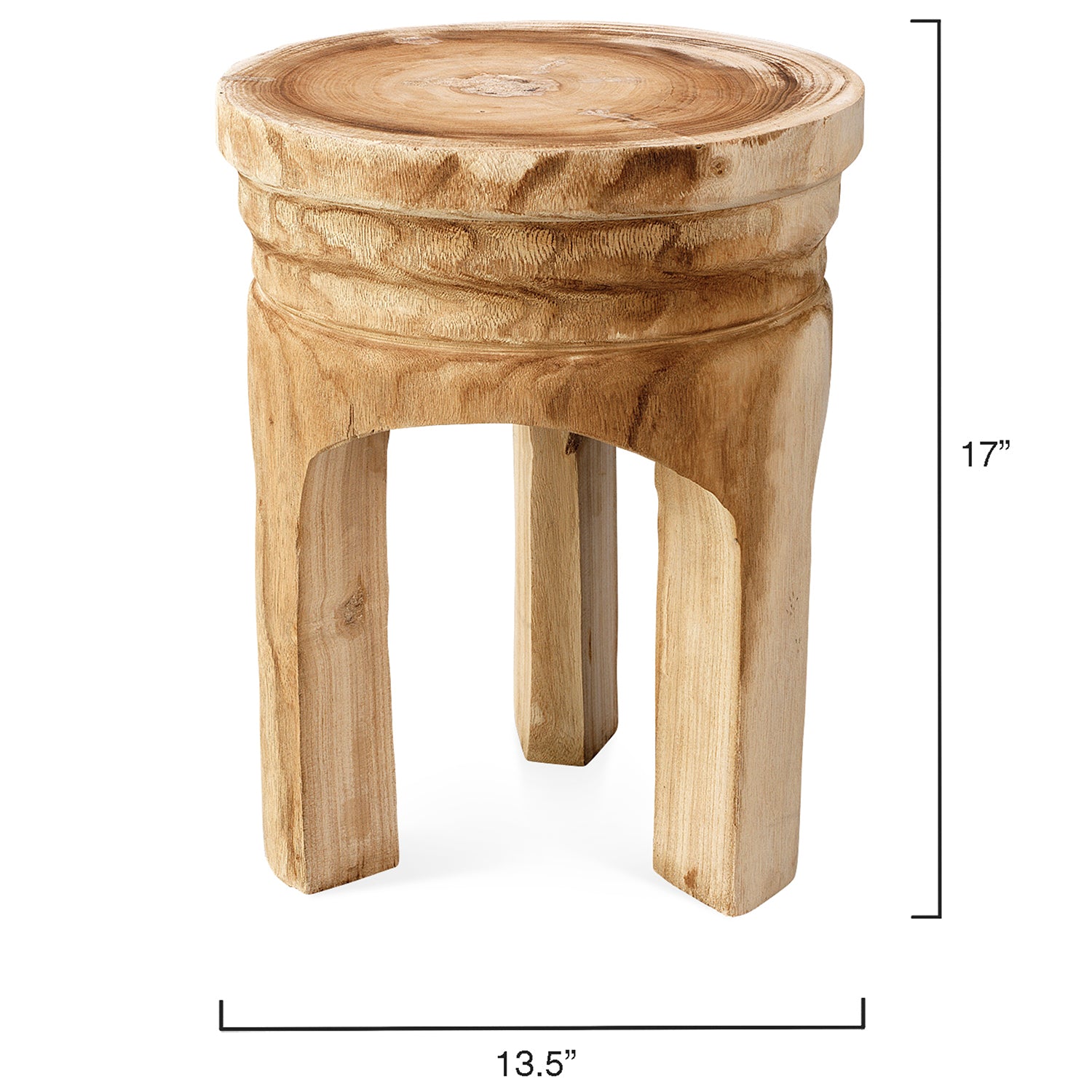Jamie Young Mesa Wooden Side Table