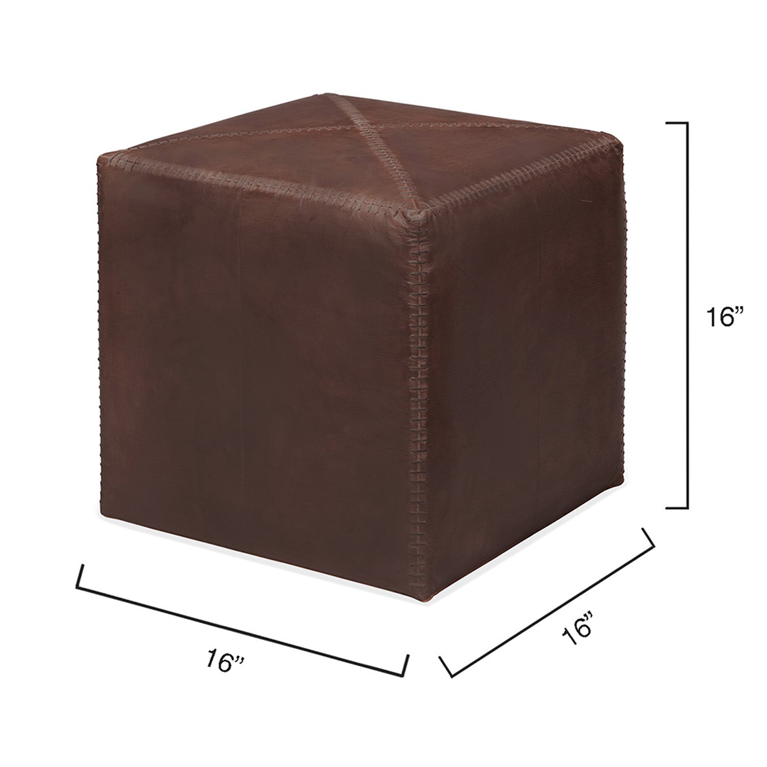 Jamie Young Leather Ottoman