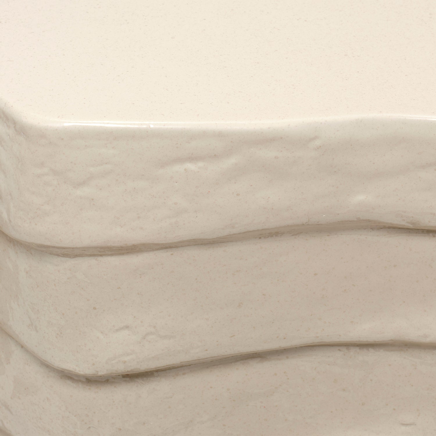 Jamie Young Strata Cream Side Table