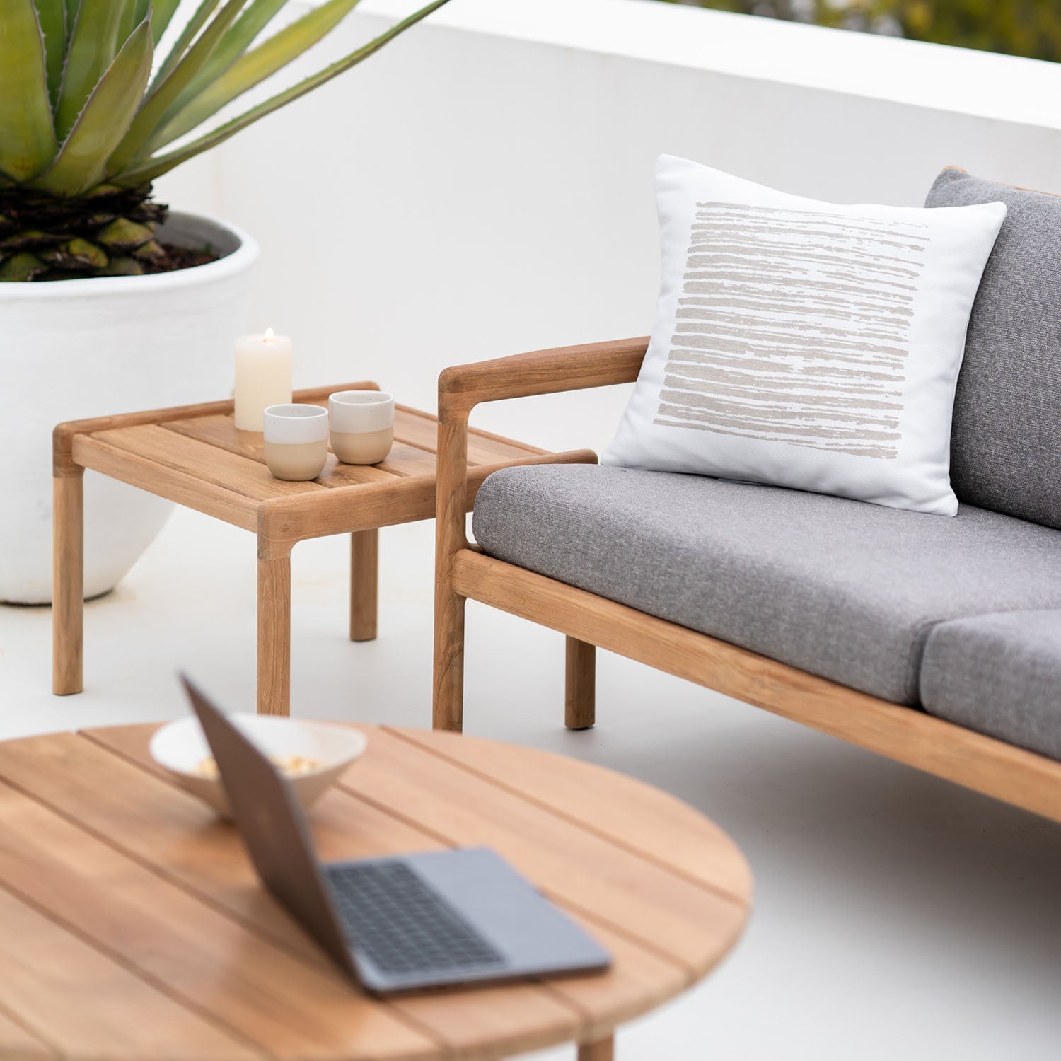 Ethnicraft Jack Outdoor Side Table Set of 2