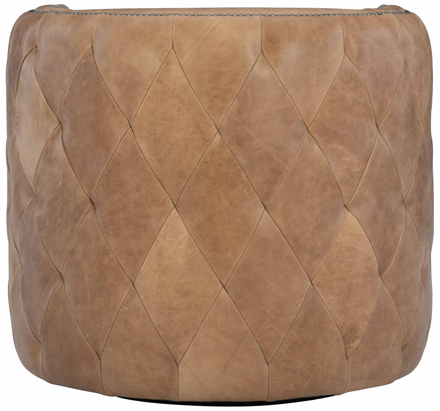 Bernhardt Living Palazzo Brown Leather Swivel Chair