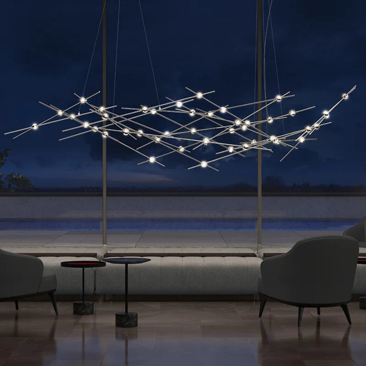 Sonneman Constellation Satin Nickel 2158.13W Pendant