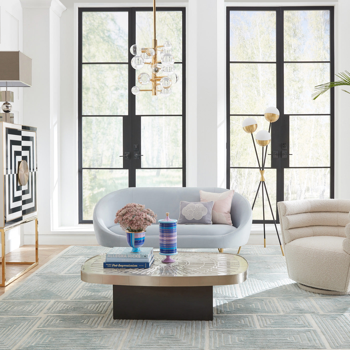 Jonathan Adler Globo Five-Light Chandelier