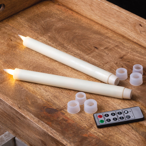 Infinite Wick Wax Taper Candle Set of 2