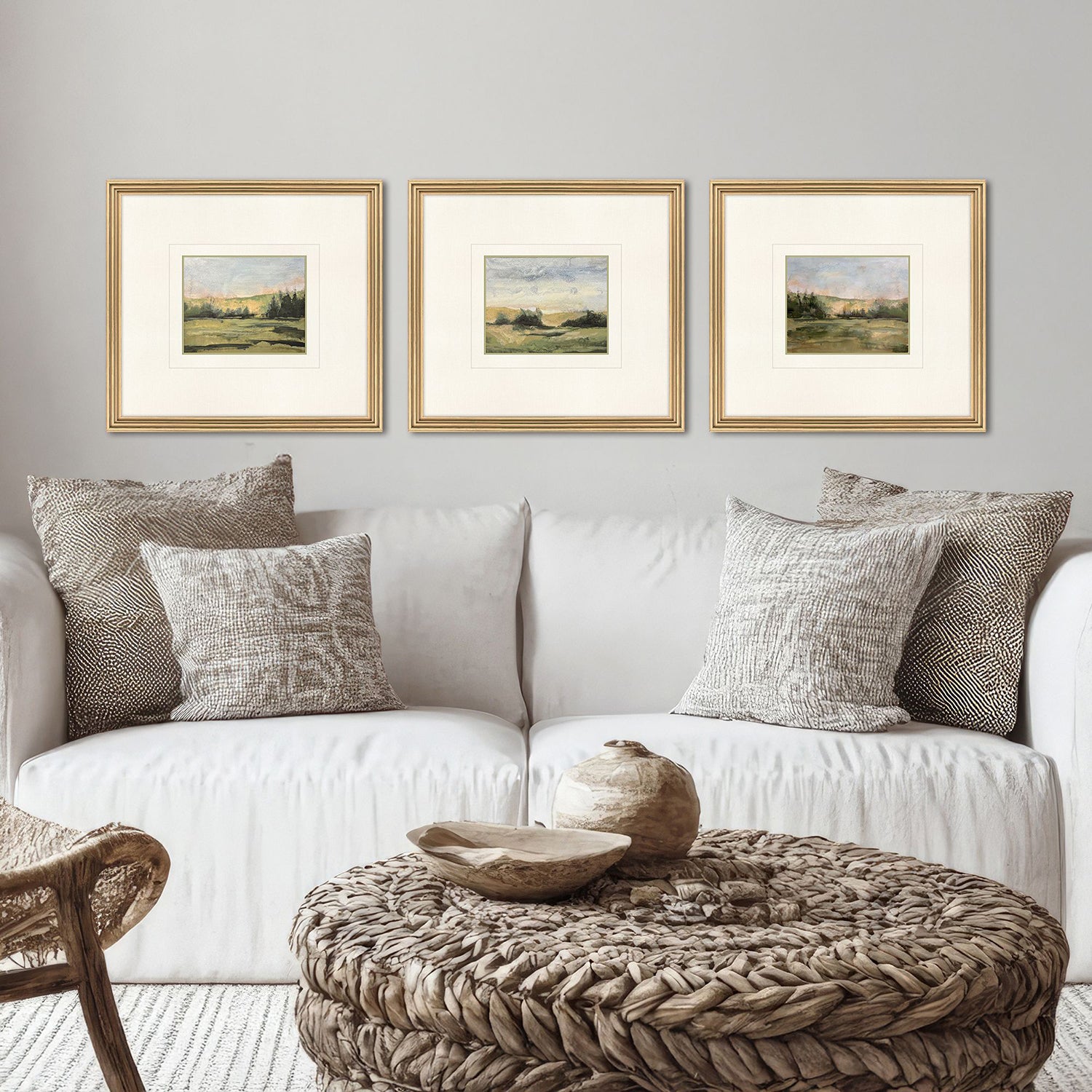 The Studio Verde Vista I Framed Art Set of 3