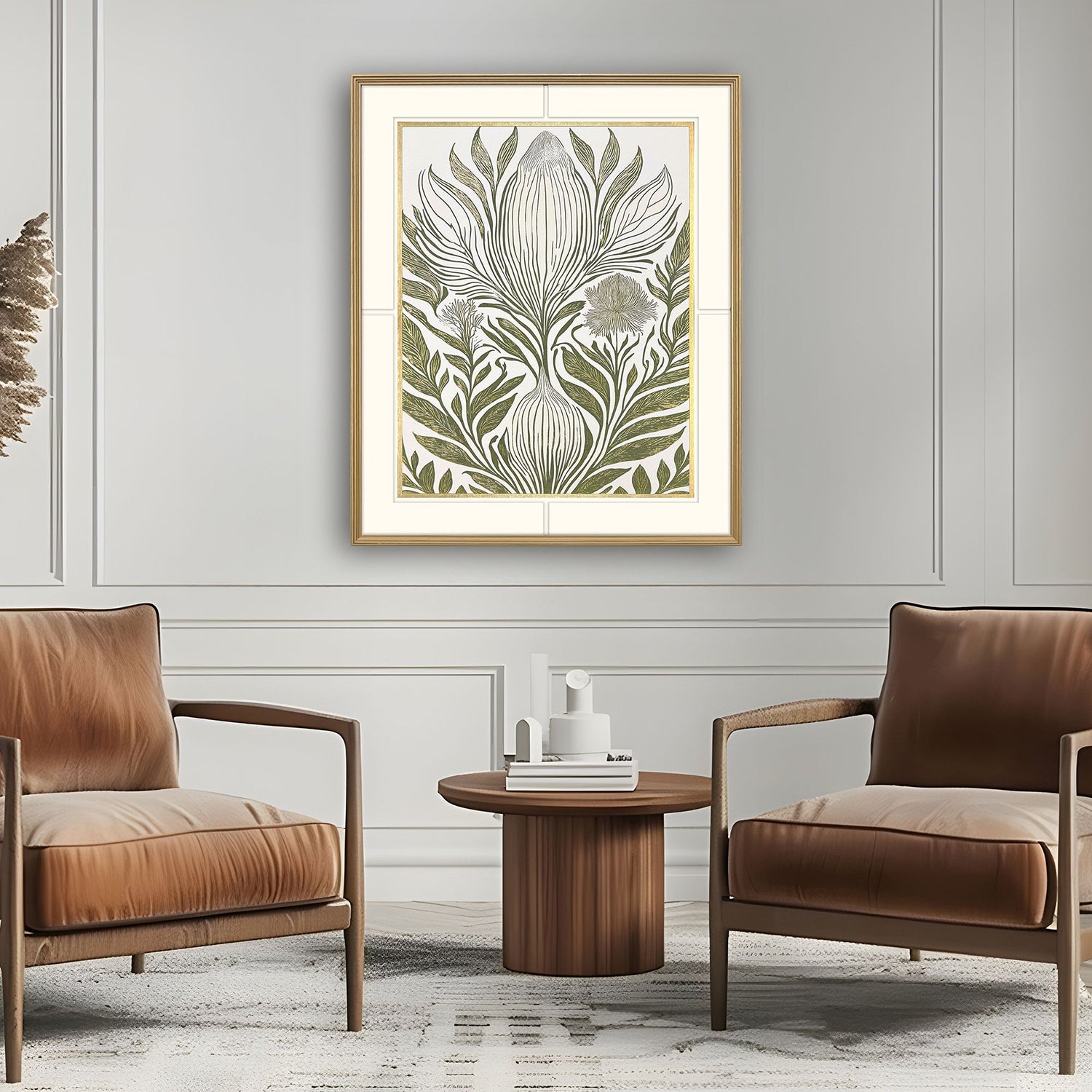 The Studio Budding Botanical Framed Art