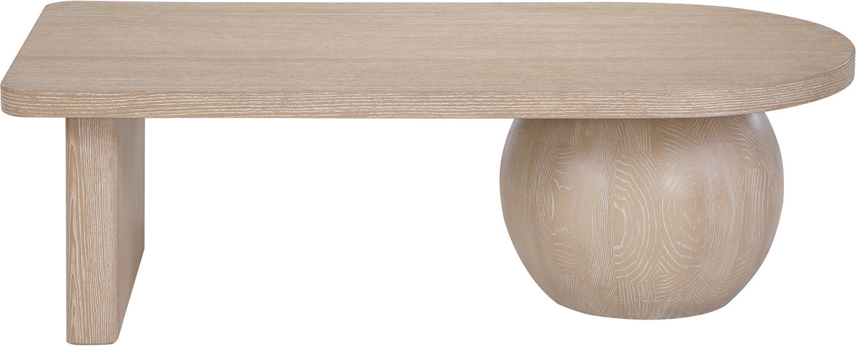 Solum Natural Ash Wood And Oak Veneer Coffee Table