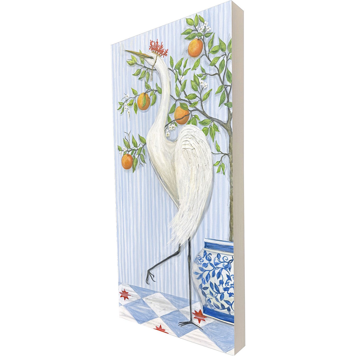 PopJoy Studio Crowned Crane II Wall Sculpture