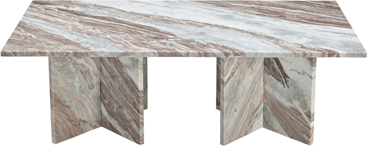 Verona Brown Genuine Marble Coffee Table